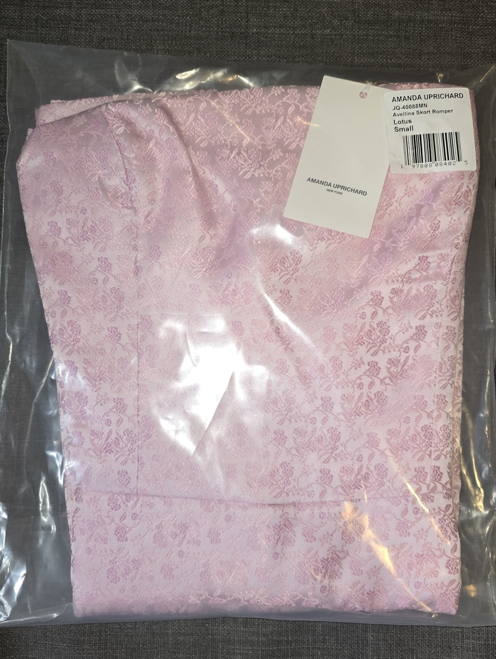 NWT Amanda Uprichard Avelina Floral Brocade Skort Romper in Lotus - Size Small - Picture 15 of 16
